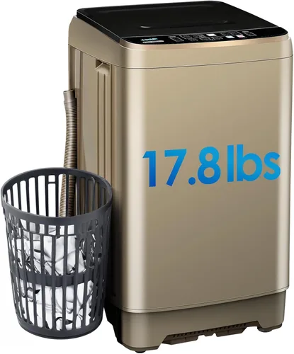 Anypro - Lavadora portátil de 17.8LBS, lavadora y secadora compacta con 10 programas y 8 niveles de agua, ideal para apartamento, RV, dormitorio y
