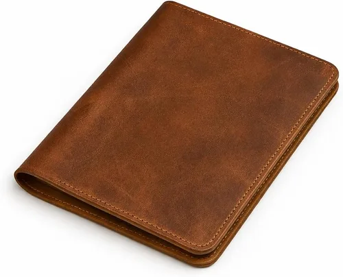 Funda de diario de cuero marrón A5 de 5.75x8.25 pulgadas, funda recargable para diario grande Moleskine, funda de cuaderno de cuero hecha a mano A5,