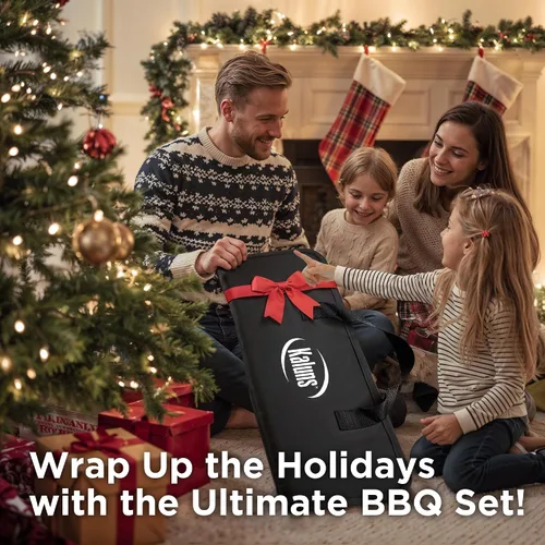 Miniatura 8 de Kaluns - Accesorios para parrilla, regalos para papá para el día del padre, juego de parrilla de acero inoxidable resistente, accesorios