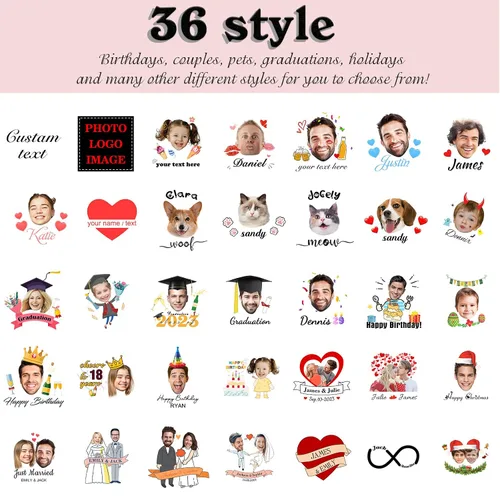 Miniatura 2 de Tatuajes personalizados temporales personalizados temporales con nombre, logotipo, foto facial para adultos, boda, cumpleaños, San Valentín
