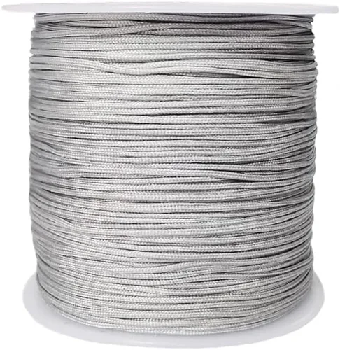Miniatura 8 de Cordón de nailon trenzado de 150 yardas de 0.020 in, cuerda de hilo de nailon trenzado para pulseras de nudos chinos, collares, macramé, joyería