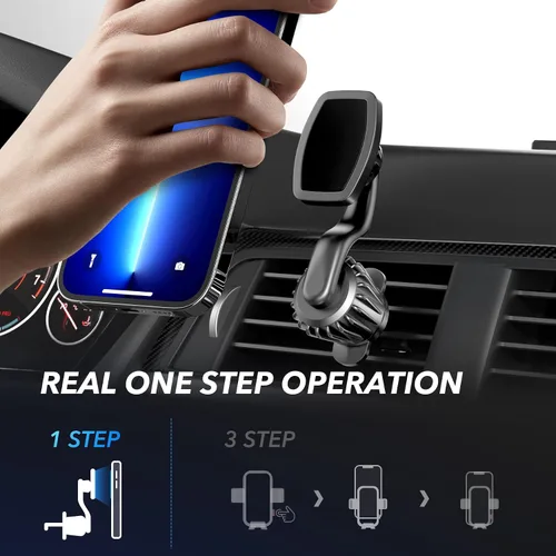 Miniatura 6 de iFunyLED Soporte magnético para teléfono de automóvil, soporte de teléfono celular con clip mejorado, soporte de teléfono magnético fuerte de 360°