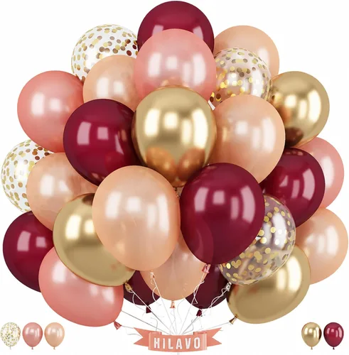 Miniatura 28 de Globos pastel de 12 pulgadas, 35 globos de arcoíris pastel multicolor, juego de globos de confeti de color macarrón y dorado para niñas, Pascua, Oro