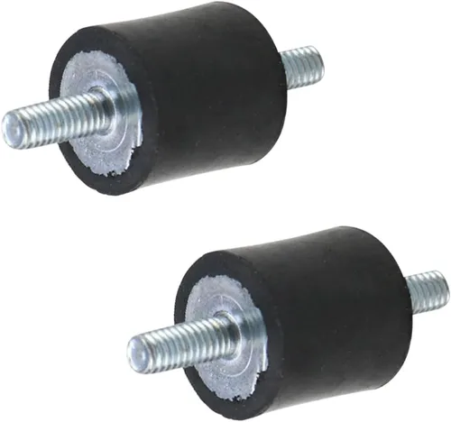 Miniatura 3 de MY MIRONEY Juego de 4 soportes de goma de 0.591 x 0.591 in Aislador antivibración con pernos M4 x 0.394 in Amortiguador