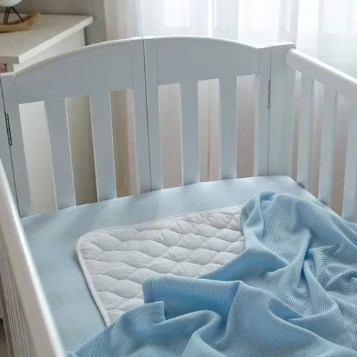Miniatura 7 de American Baby Company Sábana bajera ajustable para mini cuna 100% algodón natural, de 38" x 24", suave y transpirable, sábana pequeña tipo nido Azul
