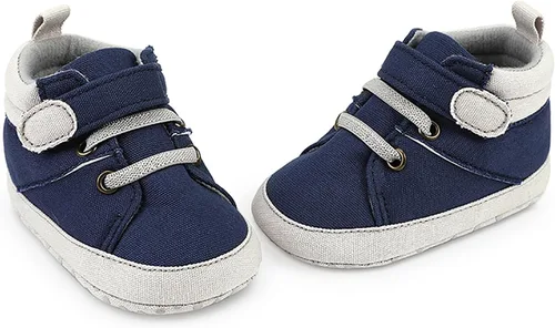 Miniatura 5 de SOFMUO Zapatos deportivos para bebés, niños y niñas, de piel sintética, antideslizantes, suela de goma suave, botines de vestir para niños pequeños