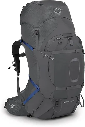 Miniatura 9 de Osprey Aether Plus 70 - Mochila de mochilero para hombre, color gris, talla L/XL Eclipse Gris