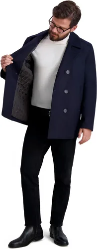 Miniatura 6 de Nautica Men's Wool Blend Peacoat – Double-Breasted Winter Coat, Regular, Big & Tall Sizes