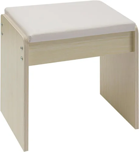 Miniatura 8 de Escritorio de tocador 3 en 1 con espejo, tocador compacto de 15.8 pulgadas con tapa abatible, mesa de maquillaje de nogal negro con taburete