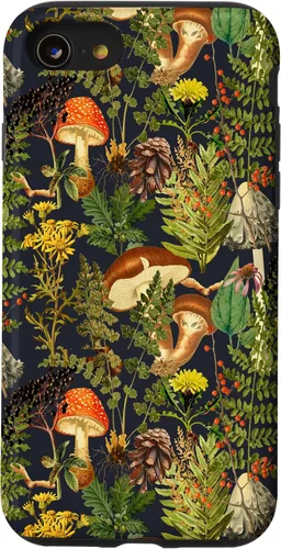 Miniatura 18 de Mushroom Woodland Scene elderberries Fungi Nature Shrooms Case for iPhone 17