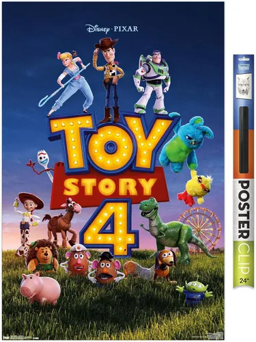 Miniatura 20 de Trends International Disney Pixar Toy Story 4 - Póster de pared de una hoja, 14.725 x 22.375 pulgadas, versión enmarcada plateada Versión con marco