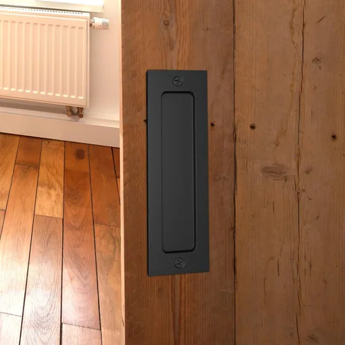 Miniatura 5 de Manija de puerta corredera de granero de 7" - Tirador empotrado para puertas correderas Armarios y cajones - Negro
