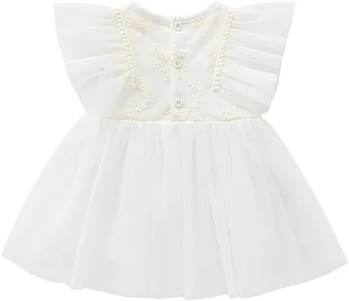 Miniatura 11 de Vestido de otoño de manga larga para niña pequeña, vestido de encaje con flores, boda, primer cumpleaños, bautizo, vestido con sombrero