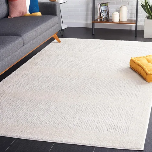 Miniatura 8 de SAFAVIEH Melody Collection - Alfombra de pasillo de 2 pies 2 pulgadas x 8 pies, color marfil y gris, diseño moderno, ideal para zonas de alto