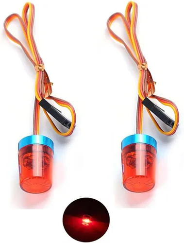 1/10 1/14 RC Car Led Flash Lights Police OD 9MM multifunción 360 grados giratoria lámpara intermitente para 1:10 RC off road Car 1:14 Tamiya tractor