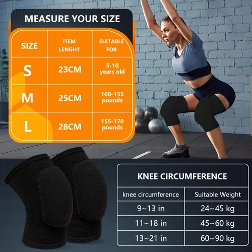 Miniatura 2 de Rodilleras de voleibol para bailarines, suaves y transpirables para hombres, mujeres y niños, rodilleras protectoras para voleibol, fútbol, baile