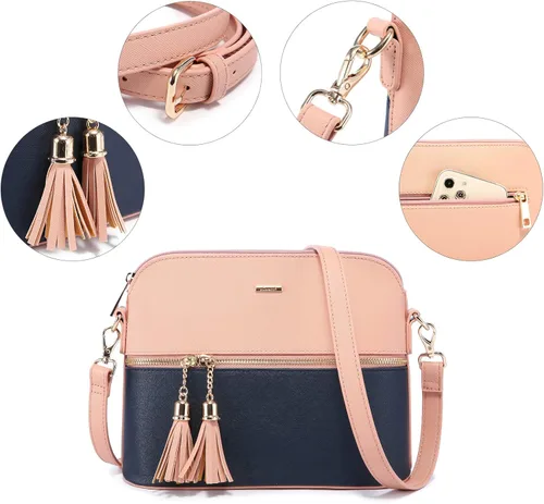 Miniatura 6 de Juego de 3 bolsas de mano para mujeres bolsa tipo tote para llevar colgada del hombro, bolso satchel y bolso hobo