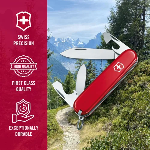 Miniatura 6 de Victorinox Recruit - Cuchillo suizo del ejército, 10 funciones, navaja de bolsillo de fabricación suiza con abrelatas, destornillador y hoja