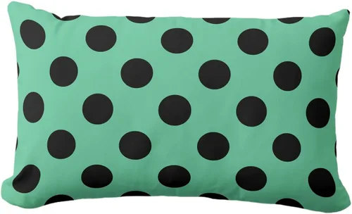 Miniatura 20 de Fundas de almohada de lunares negros sobre beige de 16 x 16 pulgadas, fundas de almohada decorativas rústicas y cuadradas para decoración del sofá