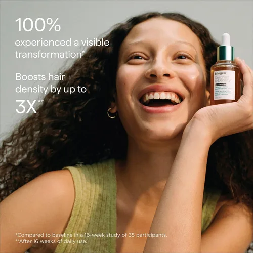 Miniatura 5 de Briogeo Destinado a la densidad de cafeína + suero de densidad de péptidos de biotina Aumenta el grosor y el volumen del cabello para cabello fino
