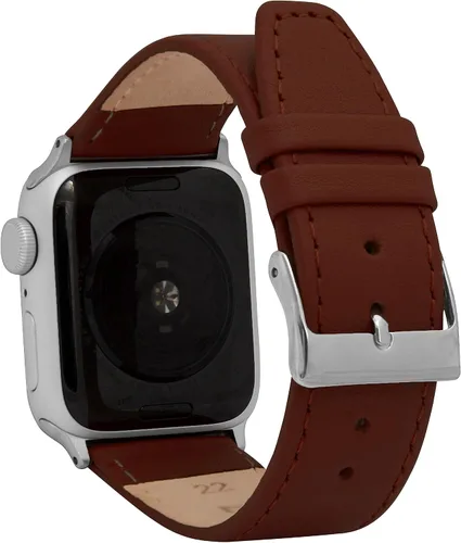 Miniatura 26 de Bandini Correas de cuero para mujer para Apple Watch de 1.496 pulgadas, 1.575 pulgadas, 1.614 pulgadas para mujer, correa delgada de cuero iWatch