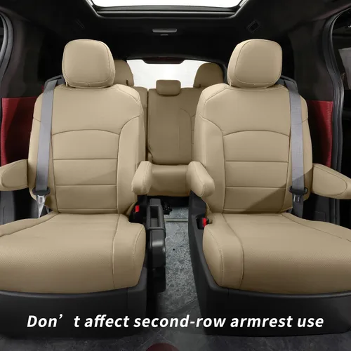 Miniatura 2 de coverdream Odyssey Fundas de asiento de automóvil de ajuste personalizado para Honda Odyssey 2004-2010, asiento de capitán de 2ª fila, totalmente