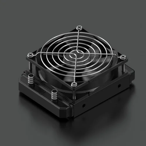 Miniatura 6 de Clyxgs Radiador de Refrigeración por Agua, Intercambiador de Calor de Aluminio de 12 Tubos con Ventilador para Sistema de Refrigeración por Agua