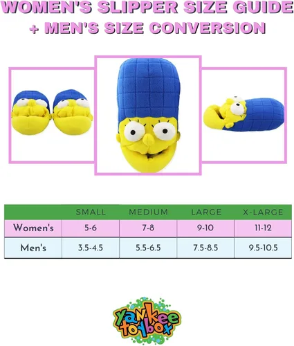 Miniatura 2 de The Simpsons Pantuflas de felpa 3D Marge Simpson para mujer