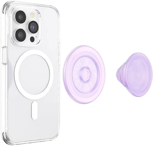 Miniatura 3 de PopSockets Agarre para teléfono MagSafe con patas de apoyo, soporte magnético, parte superior intercambiable, agarre seguro para fundas MagSafe