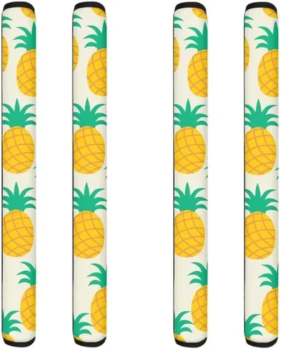 Miniatura 16 de Coldinair Fundas protectoras antideslizantes para manijas de puerta de refrigerador con estampado de mármol aguamarina, asas de decoración