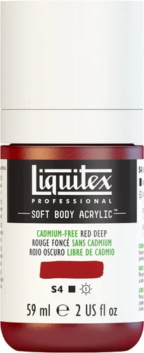Miniatura 129 de Liquitex Professional Soft Body - Pintura acrílica, botella de 2 onzas (59 ml), blanco titanio Titanio Blanco