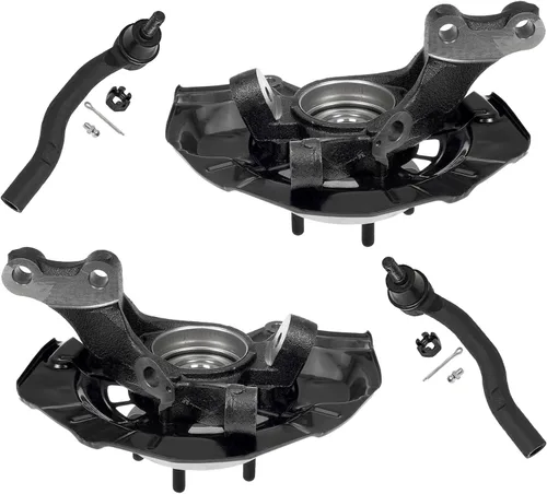 Miniatura 105 de Detroit Axle - Kit de nudillos traseros izquierdo FWD para Hyundai Santa Fe 2007-2009 Veracruz 2007-2012, reemplazo del conjunto de cojinete
