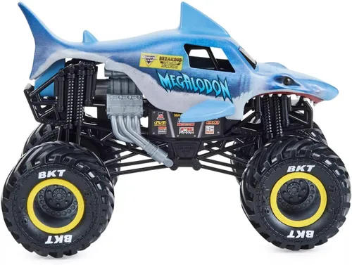 Miniatura 4 de Monster Jam 2021 Target Exclusive Breaking World Records Series 1:24 Megalodon fundido a troquel