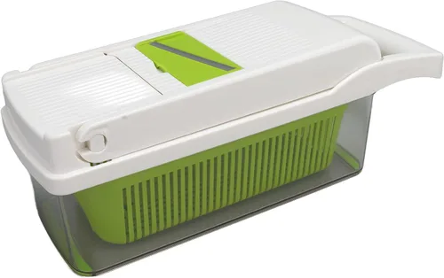 Miniatura 7 de Todo en picador de verduras, rebanador de verduras y rallador de queso, picador de verduras de cebolla C Food C, utensilios de cocina con pelador