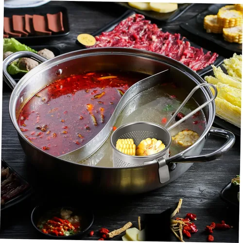 Miniatura 8 de Operitacx Cesta de colador de pasta de té de acero inoxidable, filtro de espagueti, malla de fideos con asa para el hogar, cocina, 3.5 in, alimentos