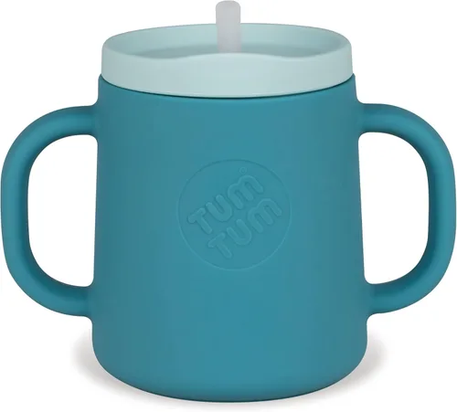 Miniatura 10 de TUM TUM Vaso entrenador de bebé de 3 vías, diseñado con especialista en alimentación, 6.1 fl oz (gris)