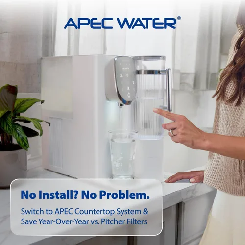 Miniatura 8 de APEC Water Filtro de agua de ósmosis inversa, sistema de ósmosis inversa de 6 etapas, certificado WQA para eliminar impurezas de 1K+