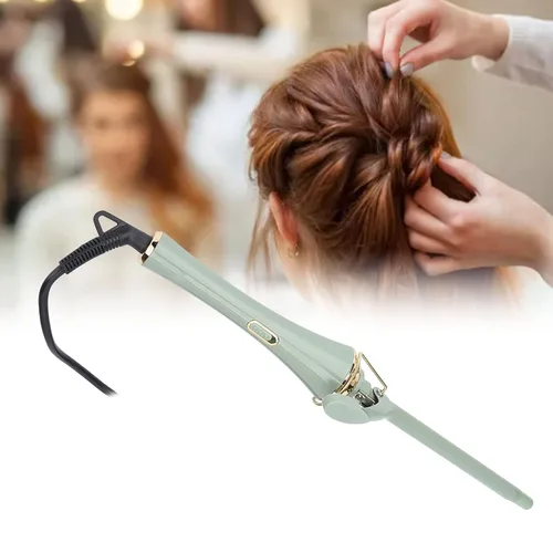 Miniatura 2 de Dioche Varita rizadora, rizador de pelo rectangular de cerámica de 34 W para rizos de palillos apretados y de larga duración, herramienta de peinado