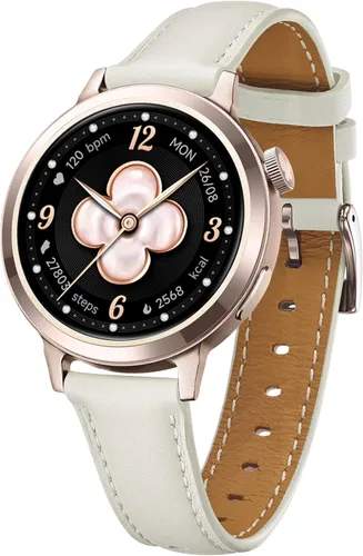 Miniatura 12 de AMOLED - Reloj inteligente para mujer, compatible con iPhone/Samsung/Android, más de 110 modos deportivos con monitor de frecuencia cardíaca, sueño