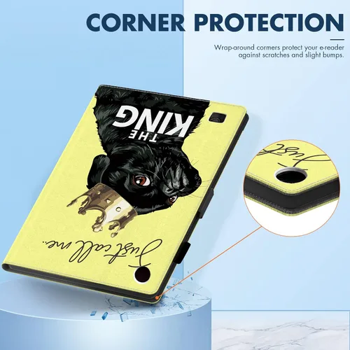 Miniatura 3 de Dteck - Funda para tablet Kindle Fire 7, funda protectora completa con función atril ajustable y función de encendido y apagado automático