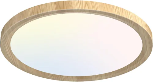 Miniatura 56 de Zemty Paquete de 8 lámparas de techo LED de montaje empotrado de 12 pulgadas, lámpara de techo súper delgada de 28 W 3200 lm, lámpara de techo Negro