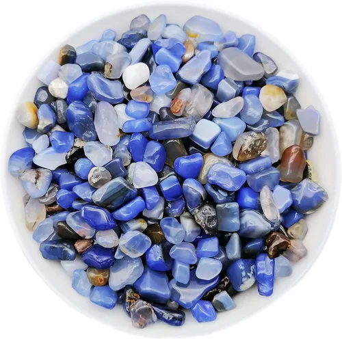 Miniatura 2 de 3/4 libras de piedras trituradas de piedra curativa Reiki cristal para hacer joyas para decoración del hogar, Ágata