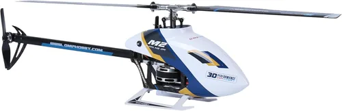 OMPHOBBY M2 EVO MK2 - Helicóptero RC para adultos con motores sin escobillas duales de transmisión directa, helicópteros RC de 6 canales para
