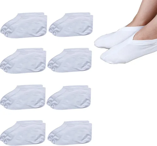Miniatura 11 de 2 pares de calcetines curativos para pies secos para hombres y mujeres, loción, calcetines hidratantes para spa durante la noche absorbentes