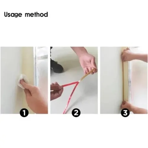 Miniatura 7 de Cinta autoadhesiva para calafatear para azulejos de cerámica, cinta autoadhesiva para embellecer huecos para bañera, cocina, fregadero, inodoro