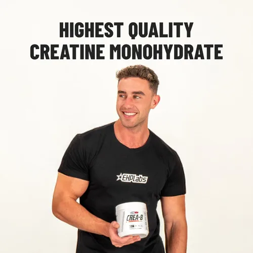 Miniatura 8 de EHP Labs CREA-8 - Polvo de monohidrato de creatina micronizada, polvo de creatina sin sabor para crecimiento muscular, mayor fuerza, mayor