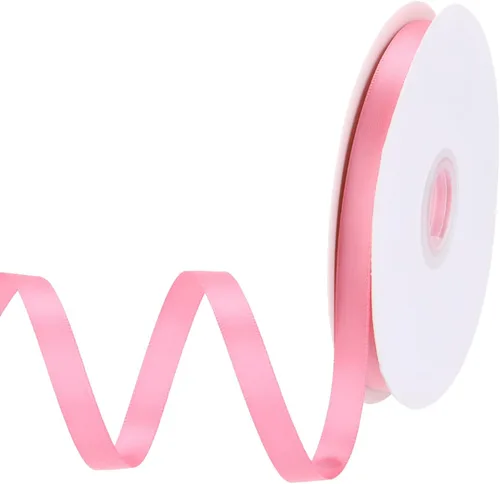 Miniatura 105 de MECCANIXITY Cinta de satén de 3/8 pulgadas de 50 yardas, de grogrén, de seda sólida, fina para ramo de boda, para regalo del día de San Valentín