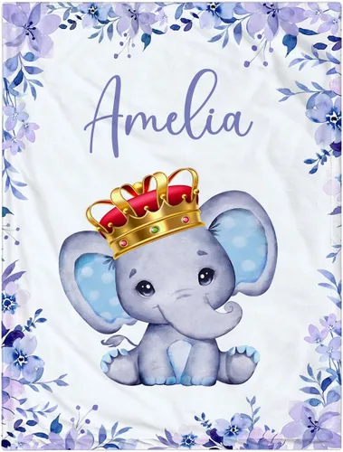 Miniatura 12 de Manta de Bebé Personalizada para Niñas, Manta de Bebé Personalizada con Nombre, Mantas Suaves y Acogedoras Personalizadas con Nombre para Niños