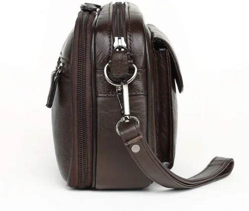 Miniatura 6 de Hebetag Cartera de cuero para hombre, organizador y bolso de muñeca