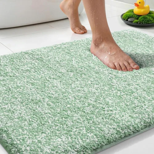 Miniatura 34 de Yimobra Alfombra de baño acolchada antifatiga, antideslizante, lavable, de microfibra suave y densa para lavabo, ducha, pies cansados, cómodo